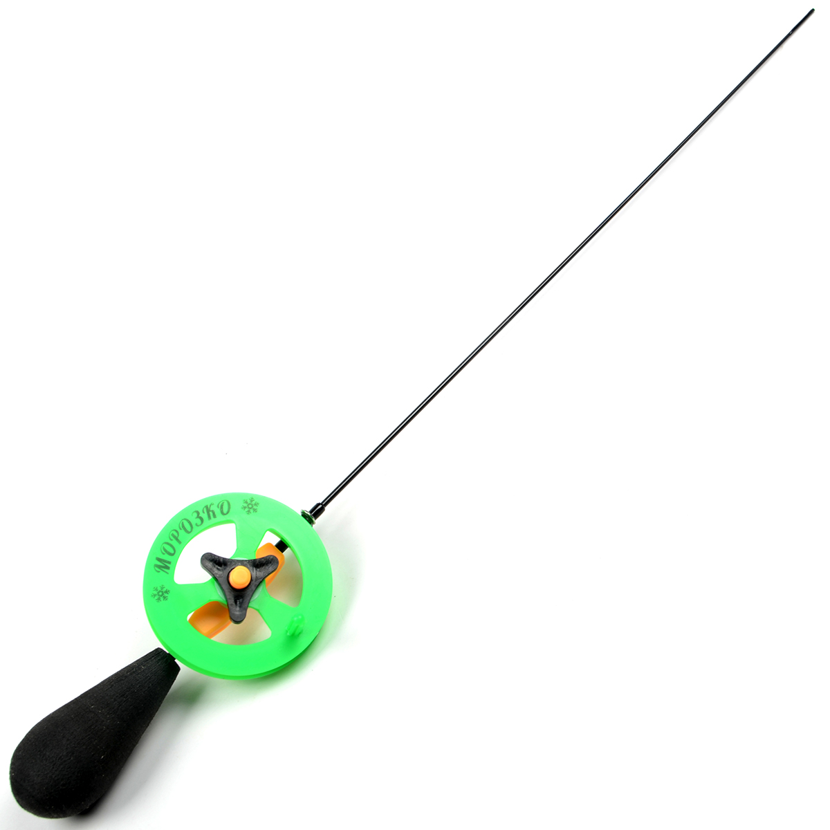 Удочка зимняя Морозко капелька телескоп. углепластик литой Р-черн. К-зел. О-оранж.