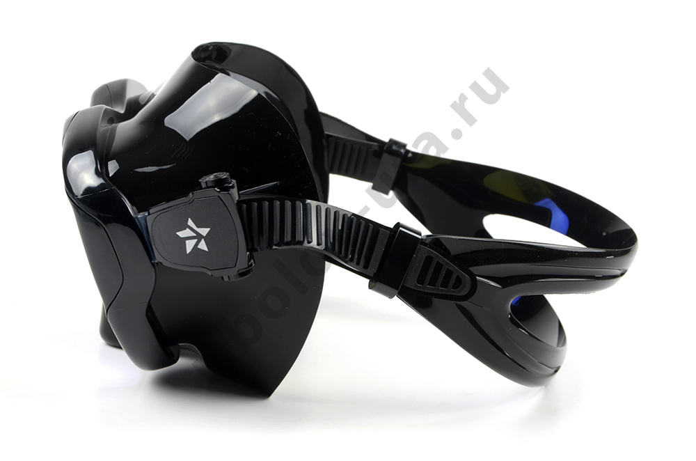 Маска Sargan Десна, черный силикон, просветленные линзы 