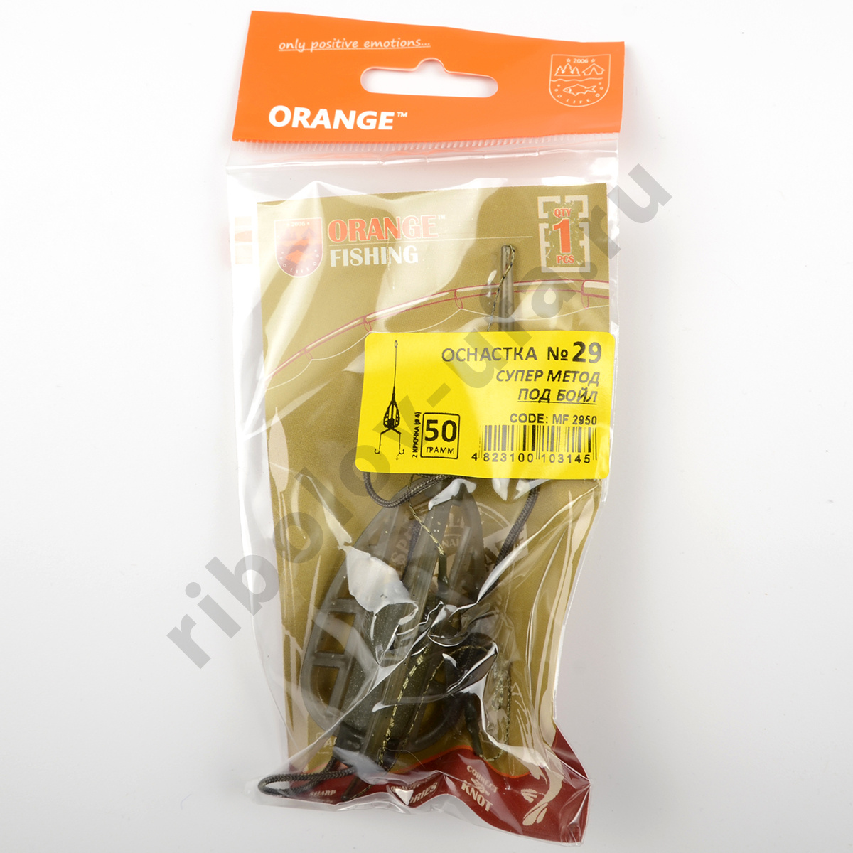 Монтаж карповый Orange #29 Method Feeder Leadcore, для бойла 50гр