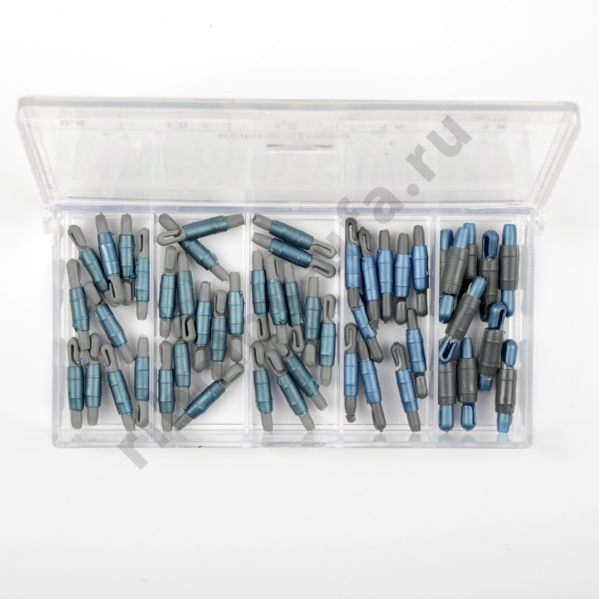 Набор коннекторов в коробочке СВ-01серо-синий перламутр (100*50*17мм) (50шт/уп) ТК