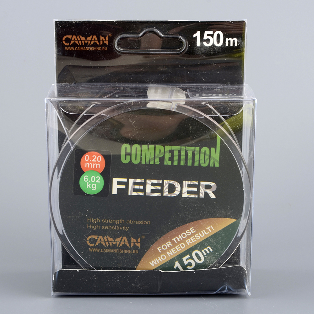 Леска Caiman Competition feeder sinking коричневая 150м 0,20мм 185007