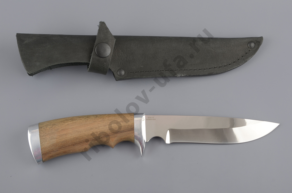 Нож Турист-6 кованая нерж.сталь, 95х18, орех (ручная работа)