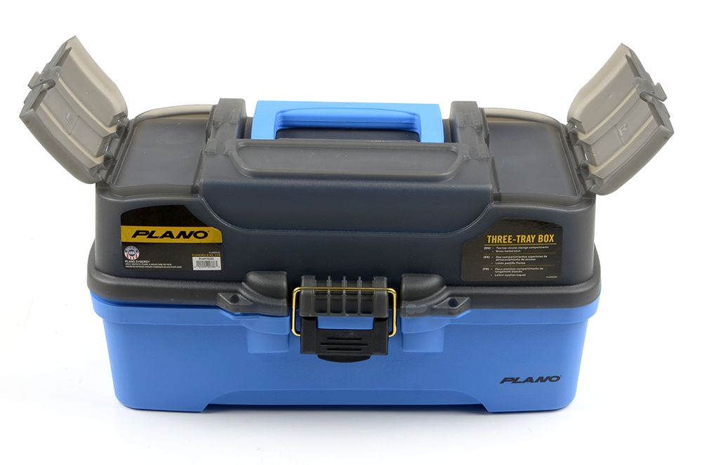 Ящик Plano 6203 трехполоч, 2 боков. отсека на крышке, цв. ярко-синий