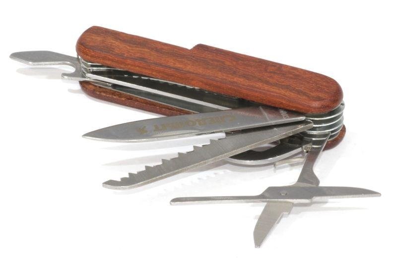 Мультитул Следопыт 11 предметов, деревянная ручка, в коробке PF-MT-12