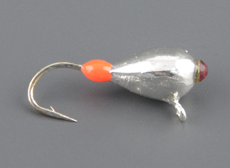 Мормышка вольф. Lucky John Pro Series КАПЛЯ с петел. и Swarovski 040 мм/SS (8500K4-SS)