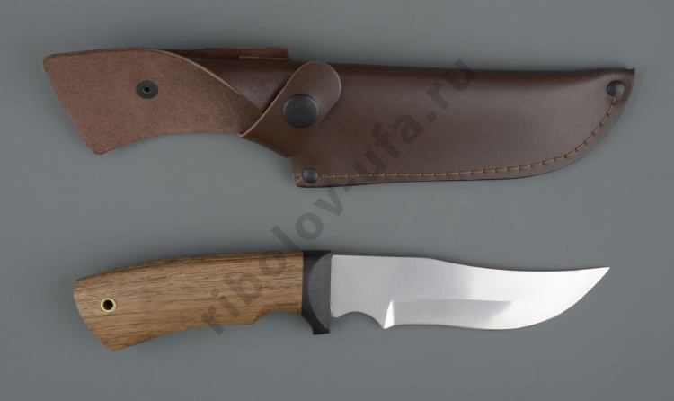 Нож упрощ. Турист-4У хирургич.нерж.сталь, 65х13, орех (ручная работа)