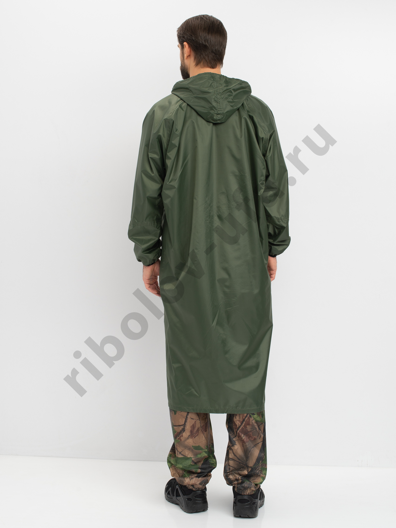 Плащ Huntsman ВВЗ цв. Зеленый Ткань Таффета PVC 20000мм р.44-46, рост 170