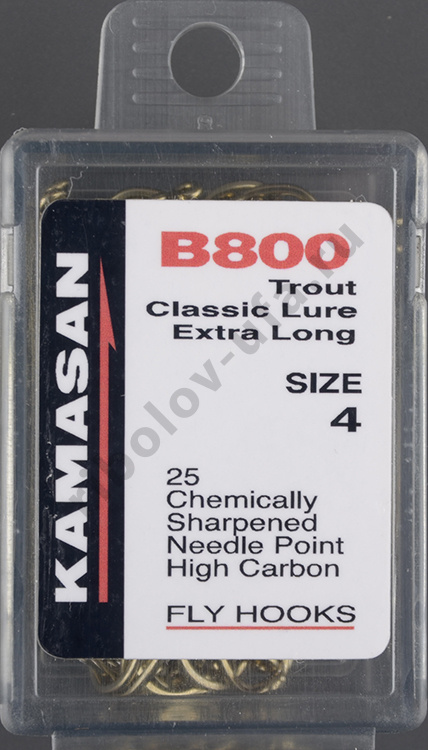 Крючки Kamasan B800 #4 (25шт)