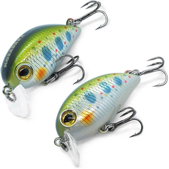 Воблер Kosadaka Hickory SSR 34F плав., 34мм, 3.7г, 0-0.2м, цв. NTN