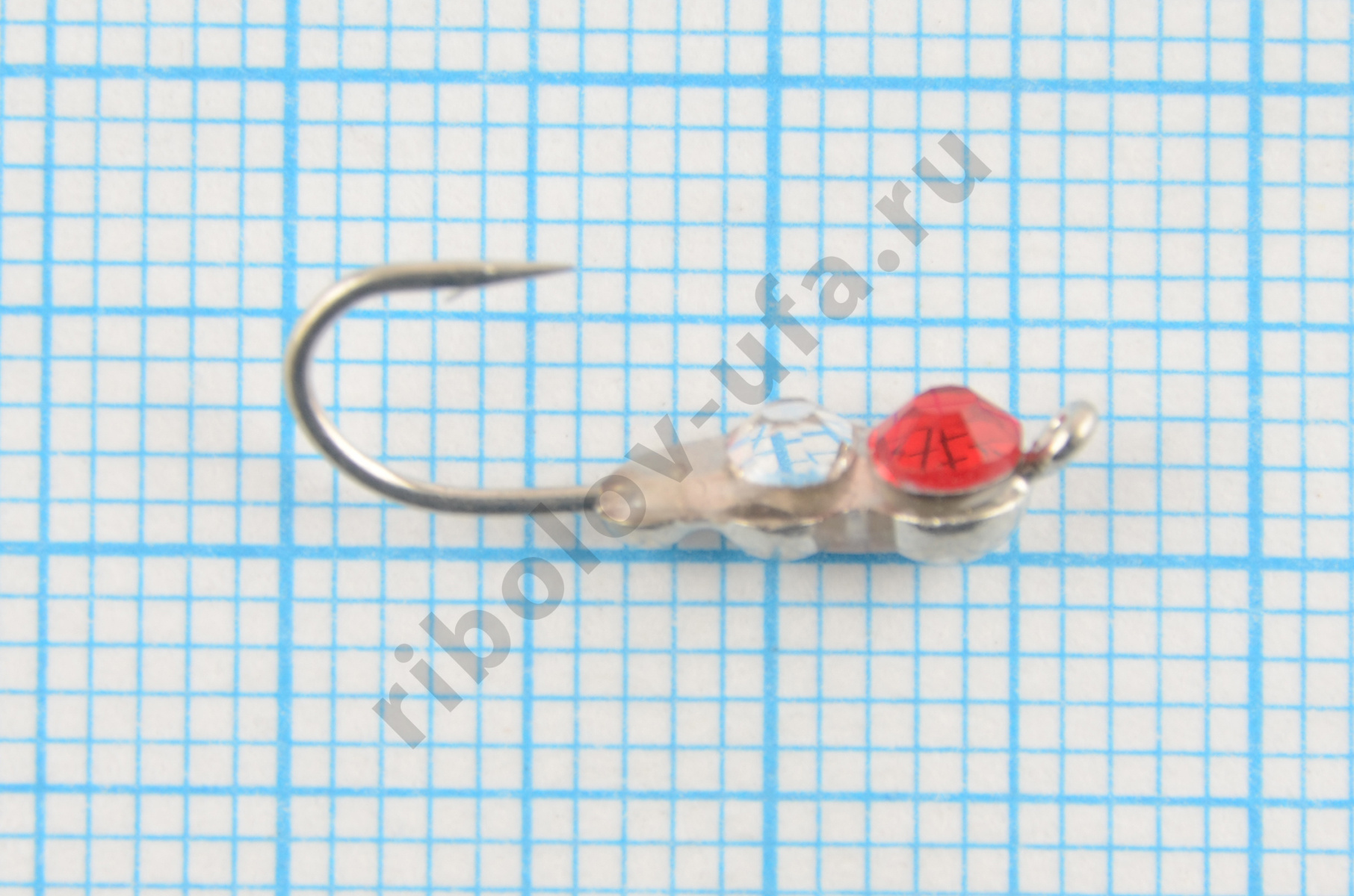 Мормышка вольфрам Bravo Fishing Муравей с ушком и Swarovski 4 мм 0,58гр Sil