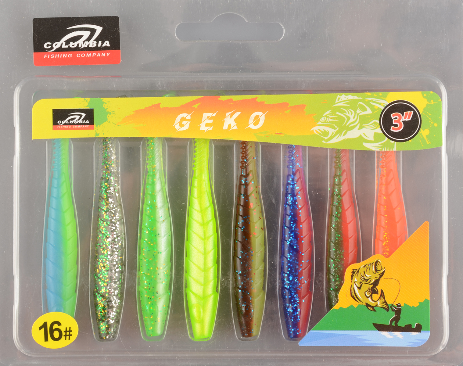 Силиконовая приманка Columbia Geko 3in #16