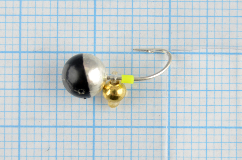 Мормышка литая Marlins Шар 6мм (1,22гр) бусина золото-серебро 7000-422