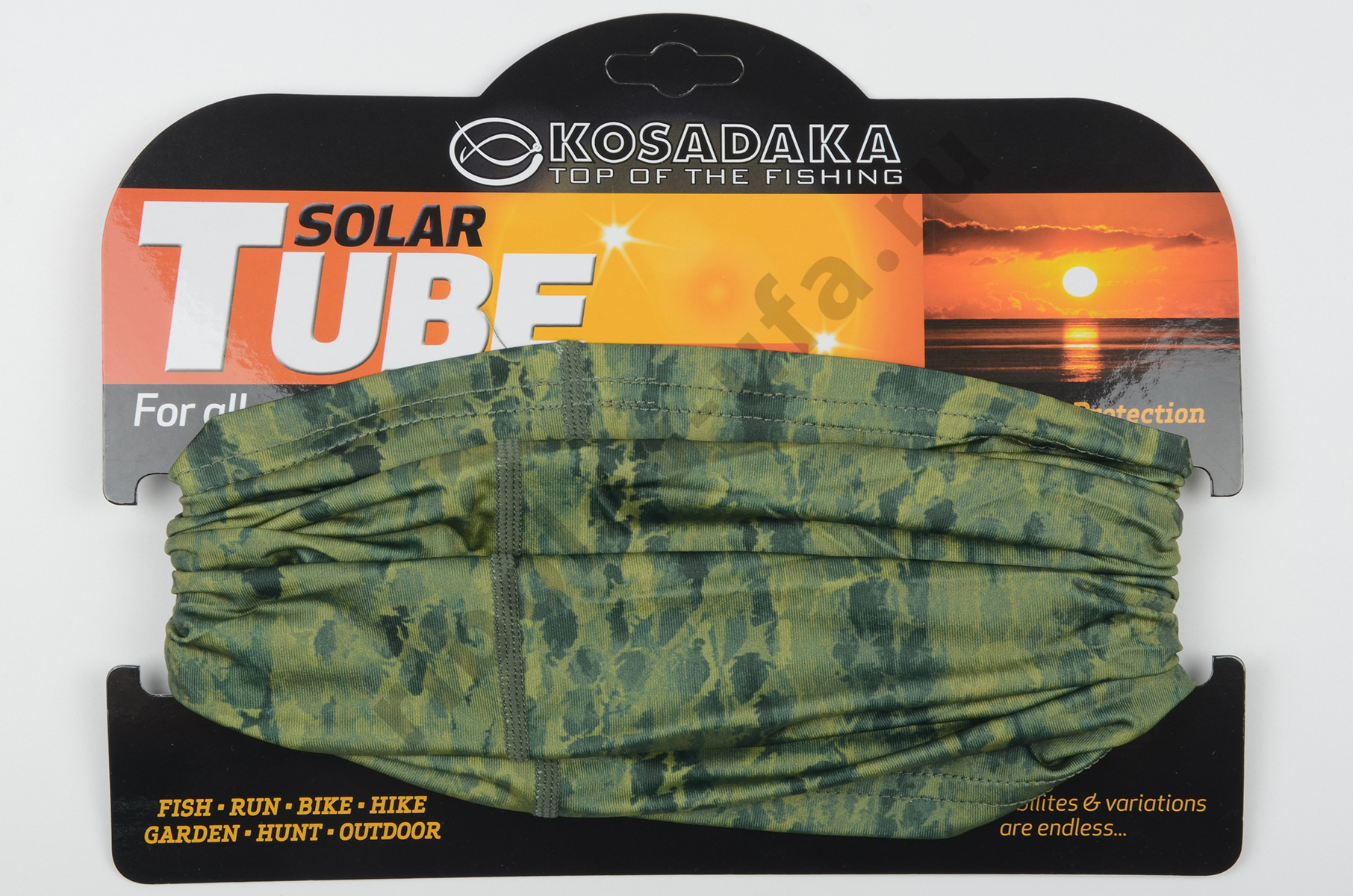 Маска бафф Kosadaka Solar Tube цв. Khaki Snake