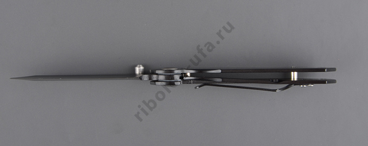 Нож складной Kosadaka N-F27B 17/9.7 см, прецизионный (черное лезвие,черная рукоятка)