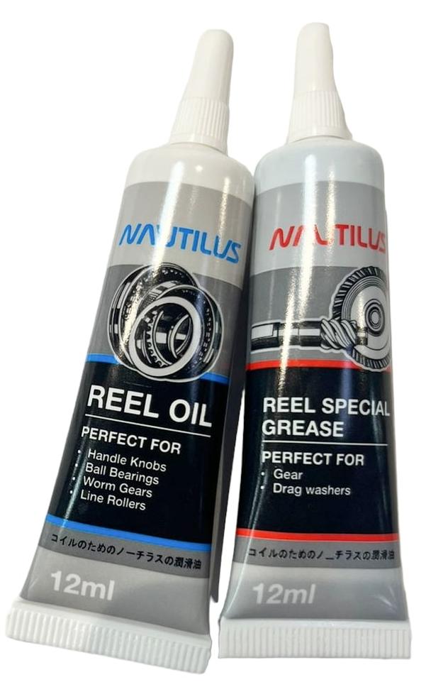 Смазка для катушек Nautilus Reel oil 12мл + Reel grease 12мл