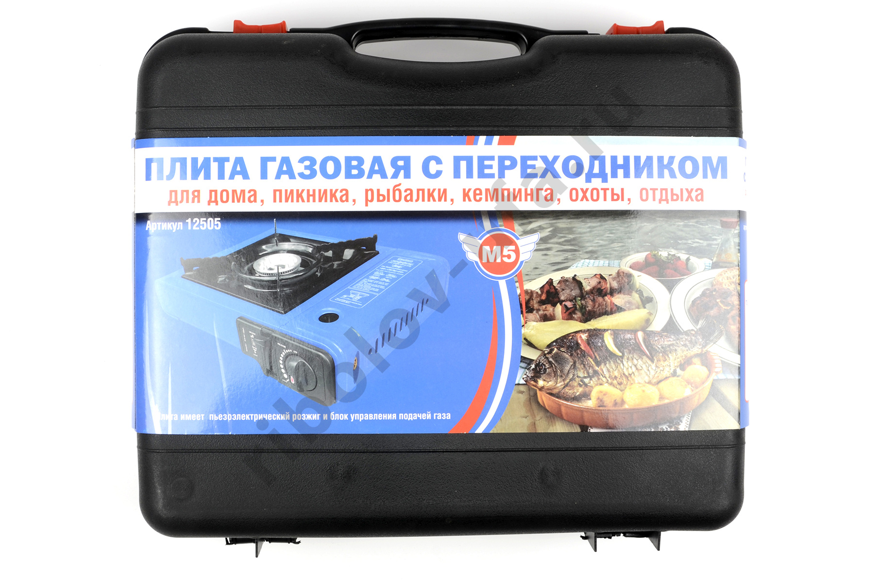 Плита настольная газовая Следопыт M5 (с переходником) PF-TGS-01