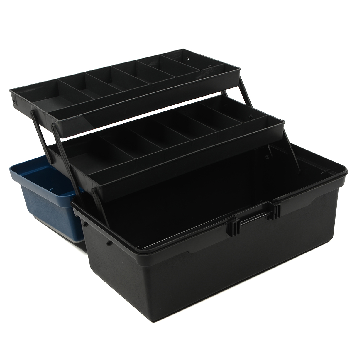 Ящик рыболовный Три Кита Пионер (370*210*210) 2 лотка синий