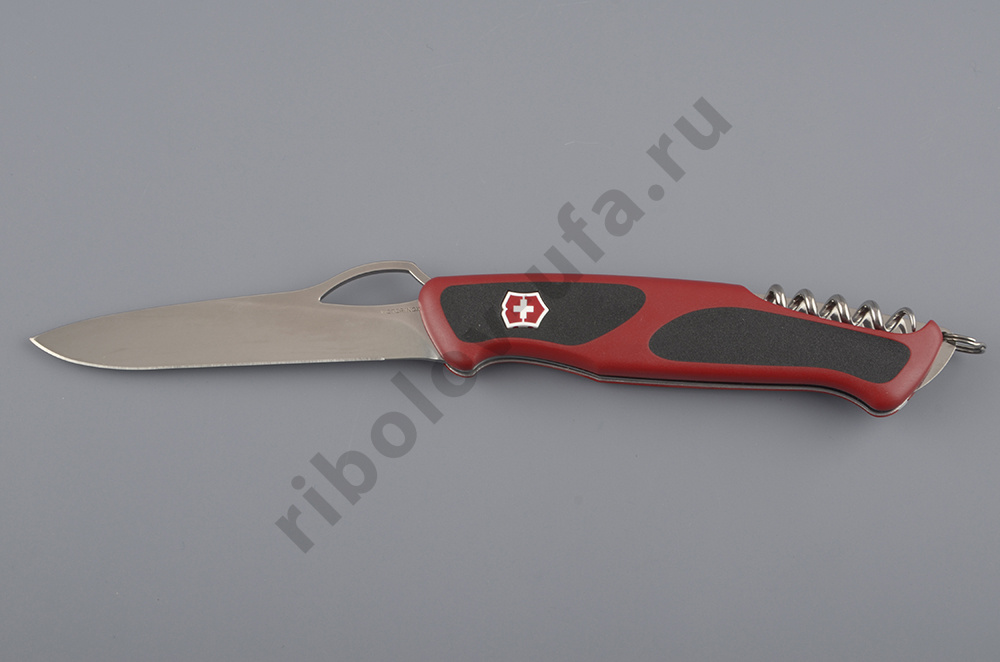 Нож Victorinox RangerGrip 63 130мм 5функций красный/черный