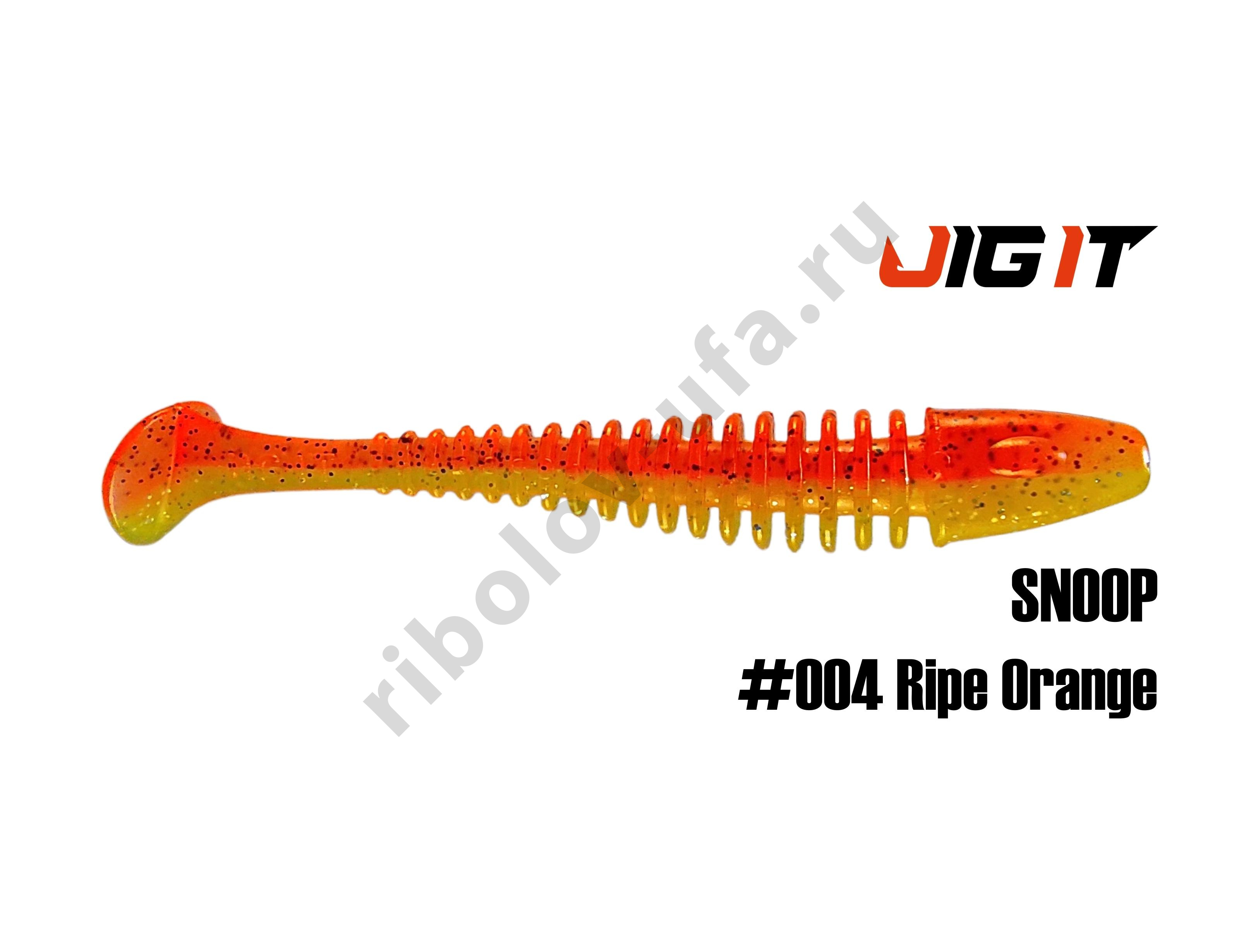 Силиконовая приманка Jig It Snoop 4in, 10см 6гр цв. 004 чеснок (6шт/уп)