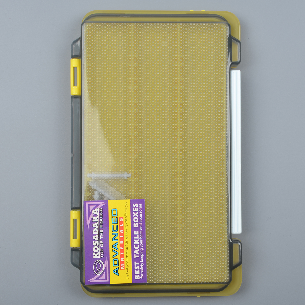 Коробка Kosadaka 17,5*10,5*2см 3 продольн.секции + доп. вставки, желтая TB-S63A-Y