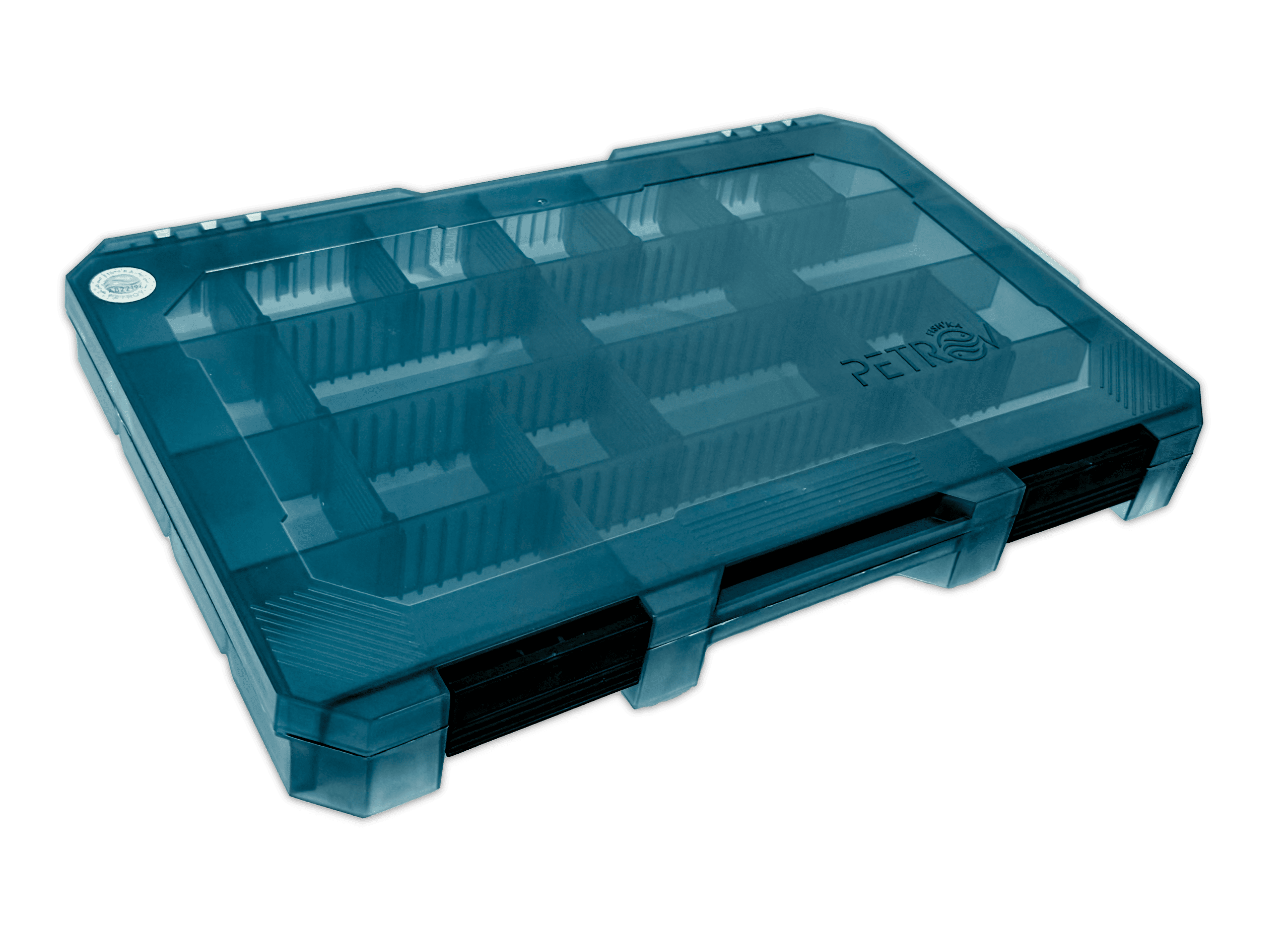 Коробка Fishka Petrov 40 тонированный бирюзовый 347*228*39мм