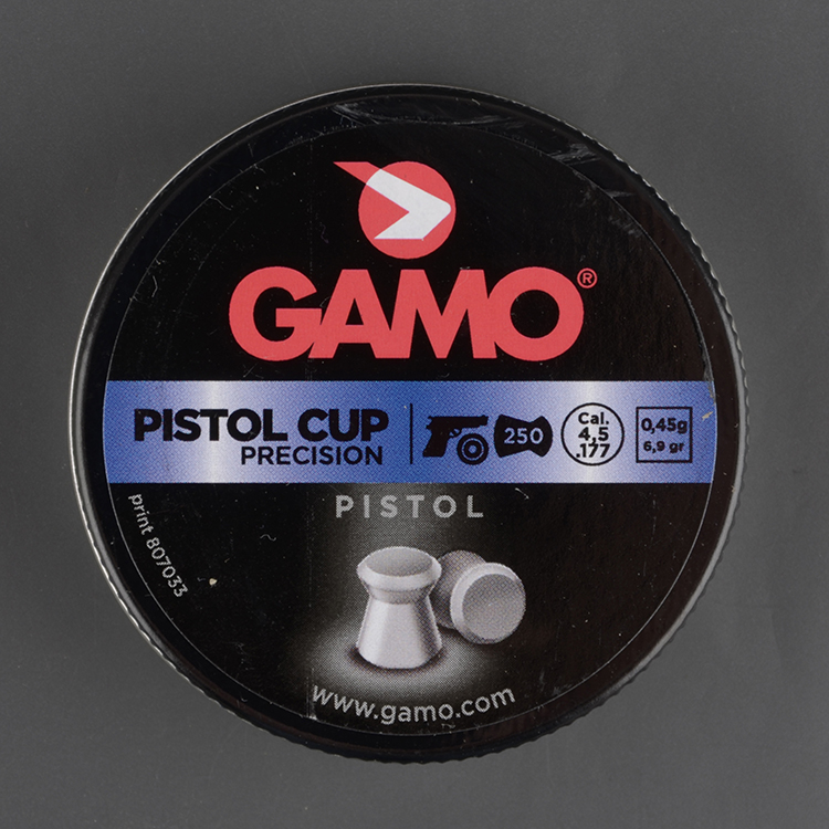 Пуля пневмат. Gamo Pistol Cup кал.4,5мм 0,45гр (уп./250шт)