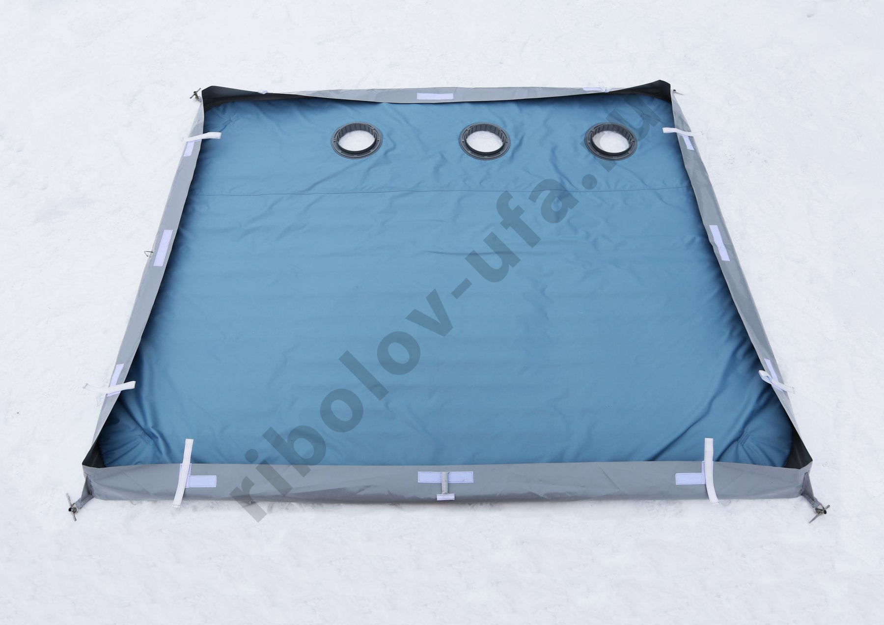 Дно гидро-термоизоляционное Лотос Куб 3 210х210 с отверстиями под лунки (в сборе с фланцами)