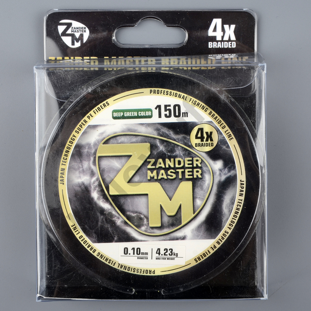 Шнур плетёный Zander Master Braided Line x4 зеленый, 150м, 0.18мм, 10.71 кг