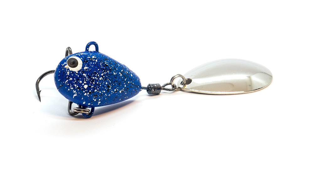 Тейл-спиннер UF Studio Hurricane 14гр. 25мм. кр. тройник №8, цв. Blue