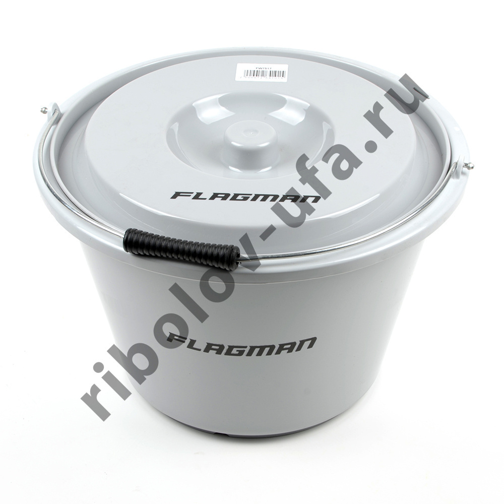 Ведро Flagman для прикормки c крышкой 18л FW7517