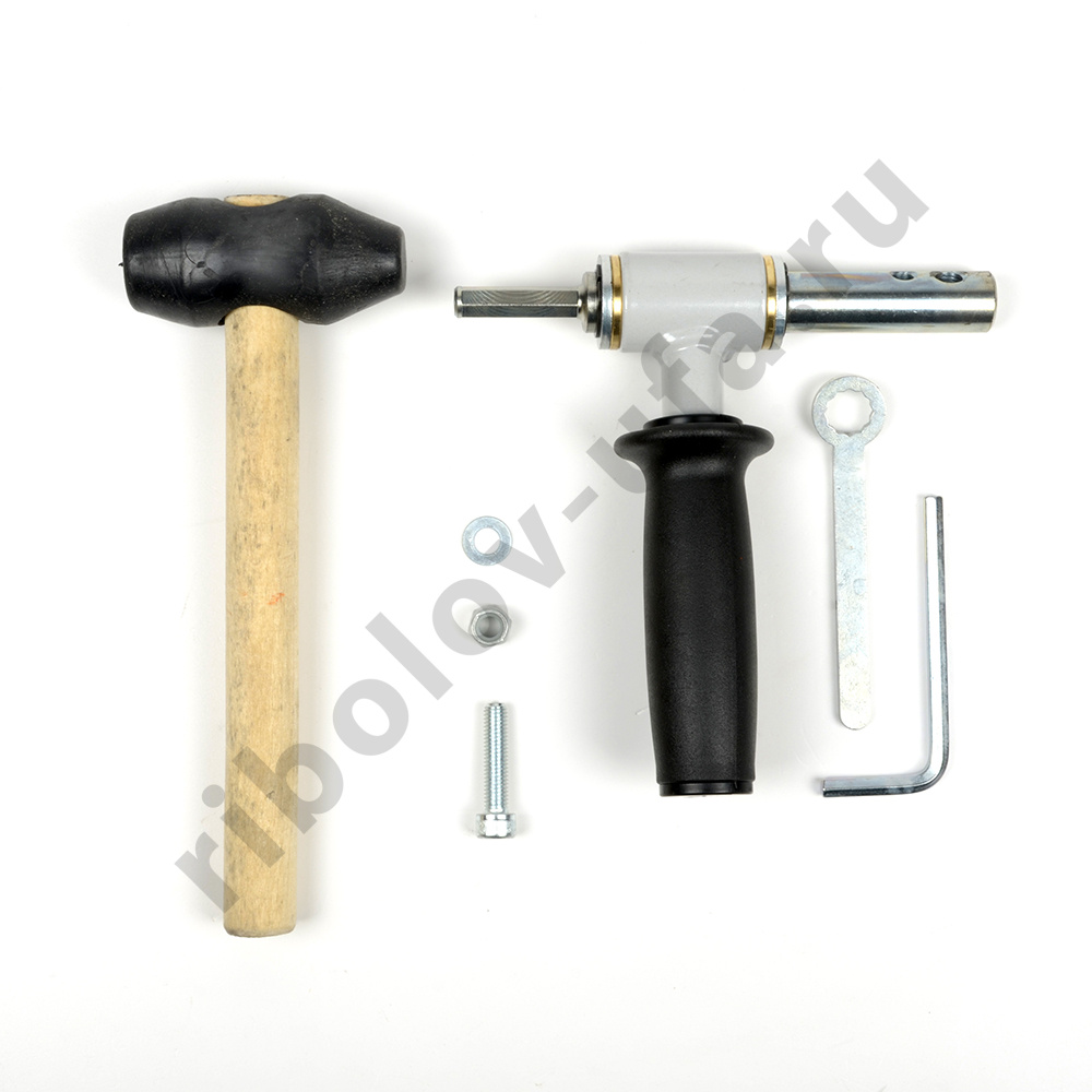 Комплект под мотобур (шнек Motoshtorm 150(R)+адаптер АШ25У+молоточек