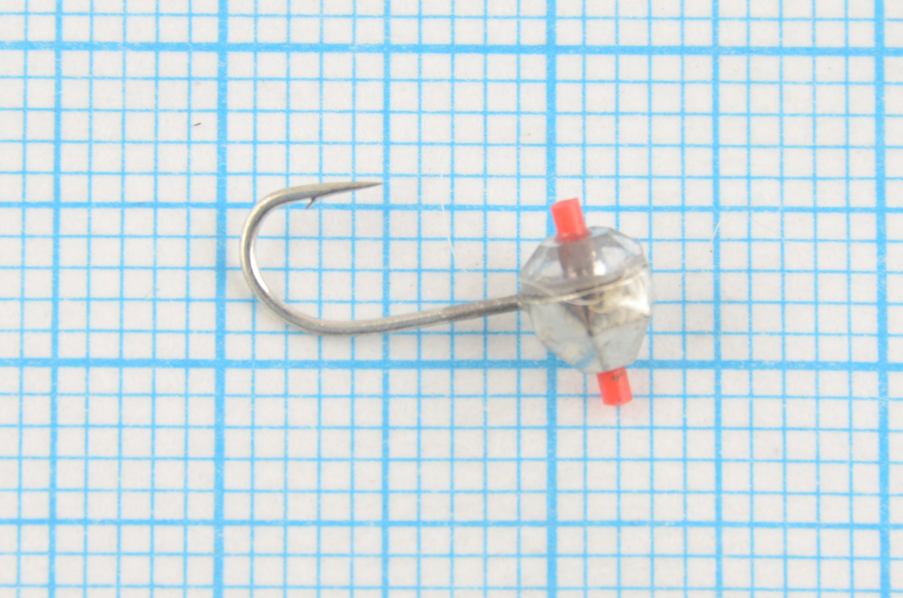 Мормышка вольфрам Bravo Fishing Шар с ушком, грань. кембрик и Swarovski 5.0 мм 0.90 гр Sil-белый