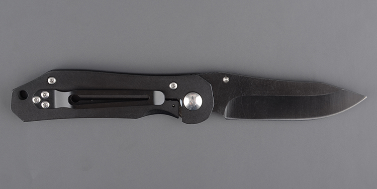 Нож складной Kosadaka N-F27B 17/9.7 см, прецизионный (черное лезвие,черная рукоятка)