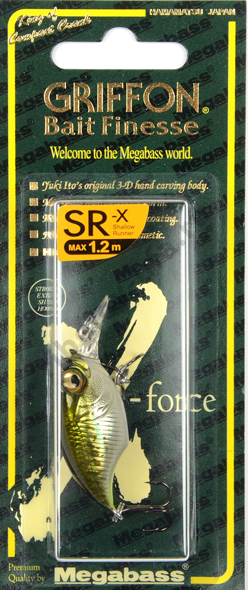 Воблер Megabass Bait Finesse SR-X Griffon 38мм 5,3гр 0-1,2м (GG Bass)