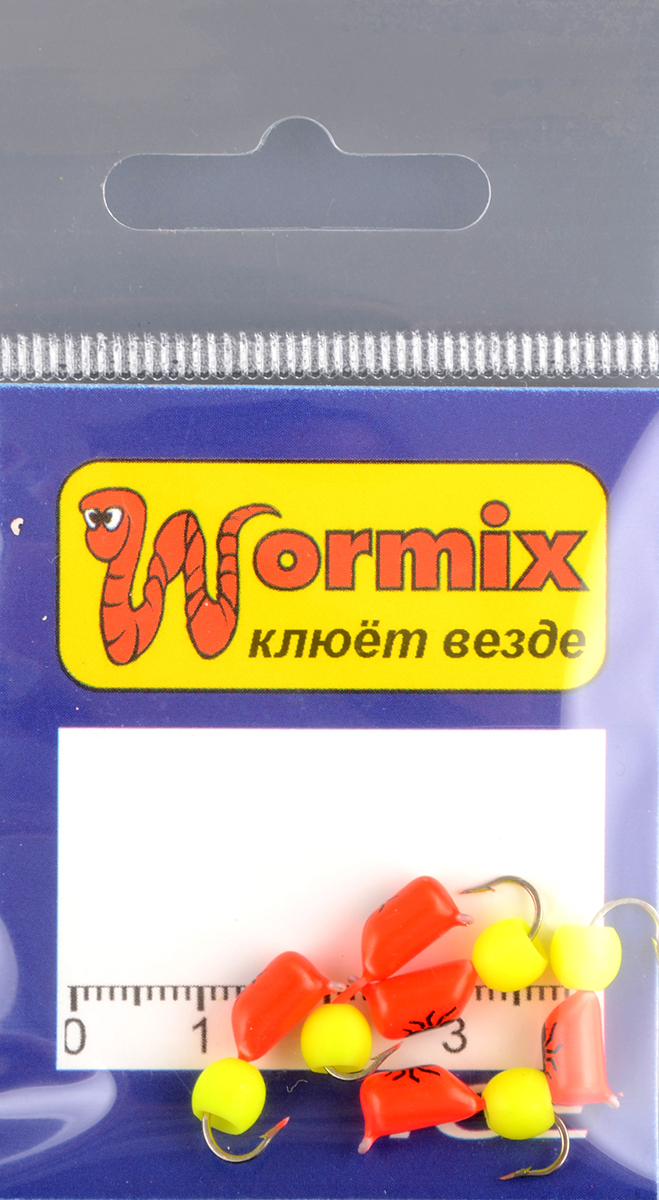 Мормышка Wormix материал WCP 9 Столбик красный d.4мм 1,31гр 