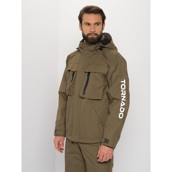 Костюм демис. Huntsman Орегон цв.Хаки/Серый тк.Breathable р.52-54 рост 182-188 (РР)