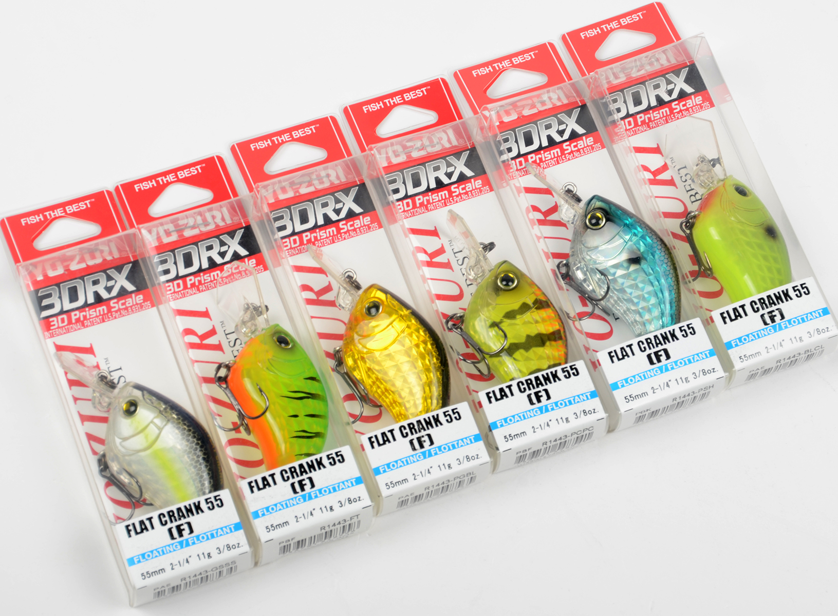 Воблер Yo-Zuri  R1443 3DR-X Flat Crank 55F 11гр, 0.9-1.2м цв. BLCL