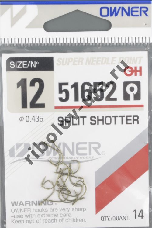 Одинарные крючки Owner 51652-12