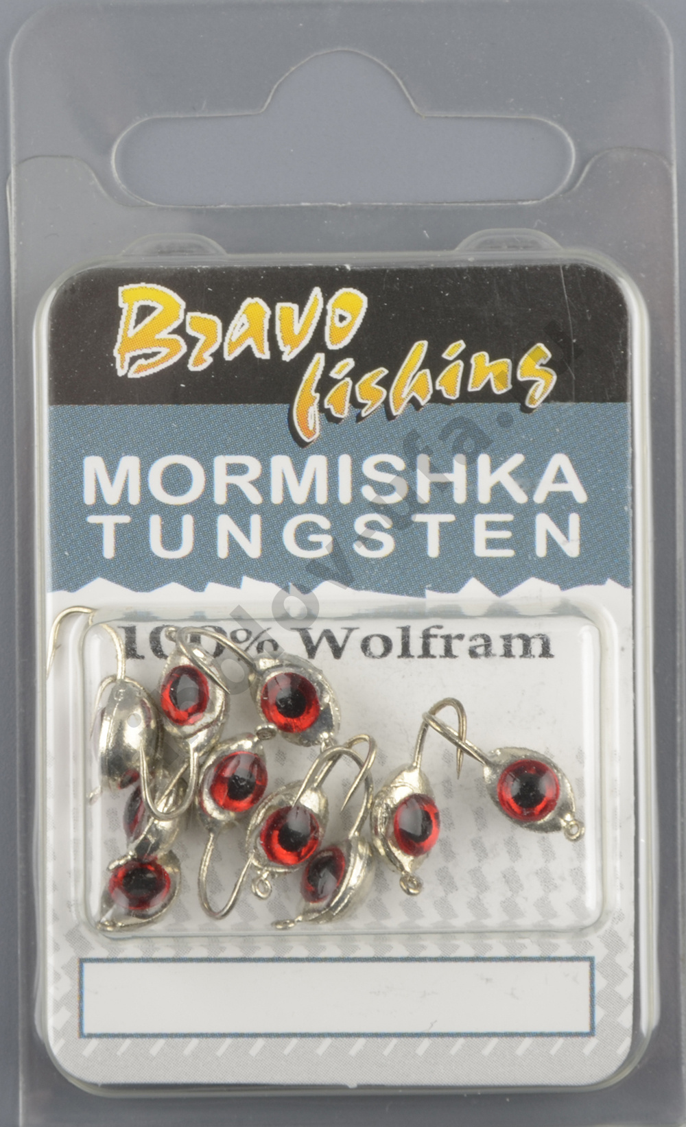 Мормышка вольфрам Bravo Fishing Плавунец с ушком, с 3D глазком 4.0 мм 0.90 гр Sil