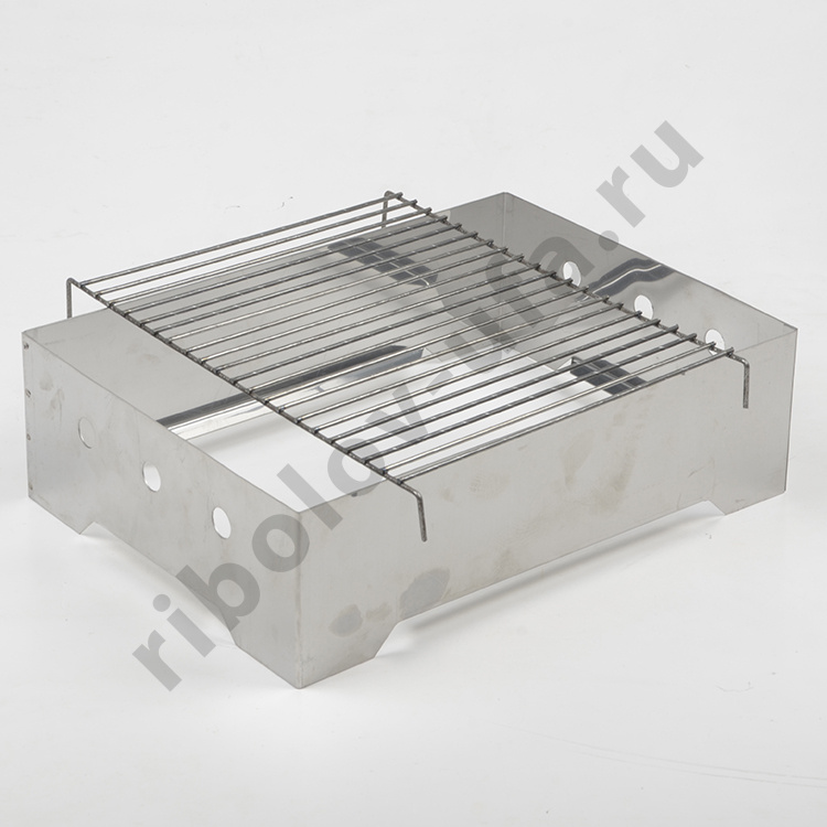 Коптильня-гриль/портативный комплекс/нерж. сталь 0,8/1,0 мм, в сумке