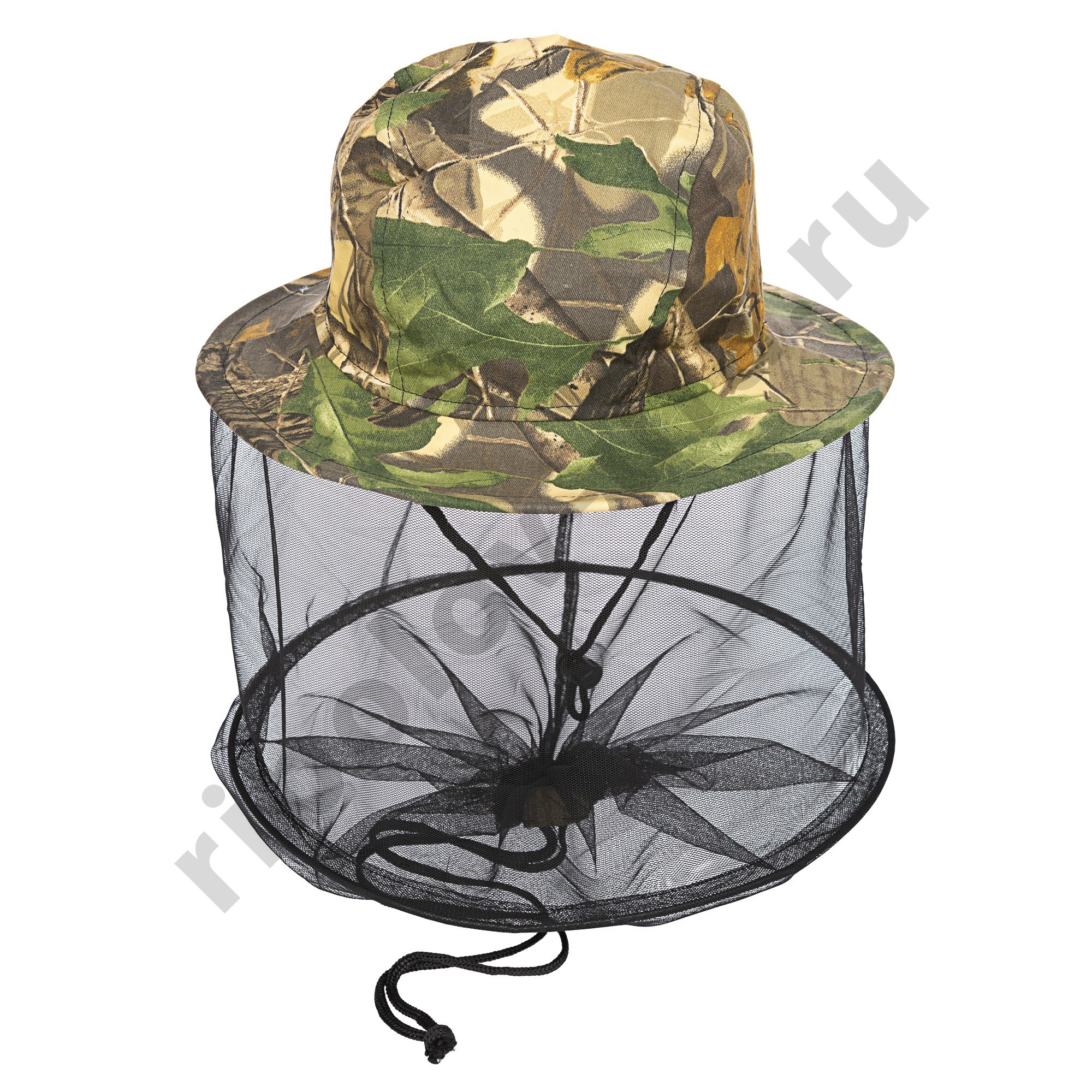Панама-накомарник с кольцом Huntsman  Антигнус цв.Лес, ткань Смесовая р. 58