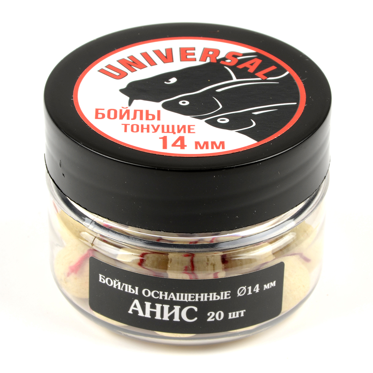 Бойлы Universal оснащ. d.14 тонущие анис