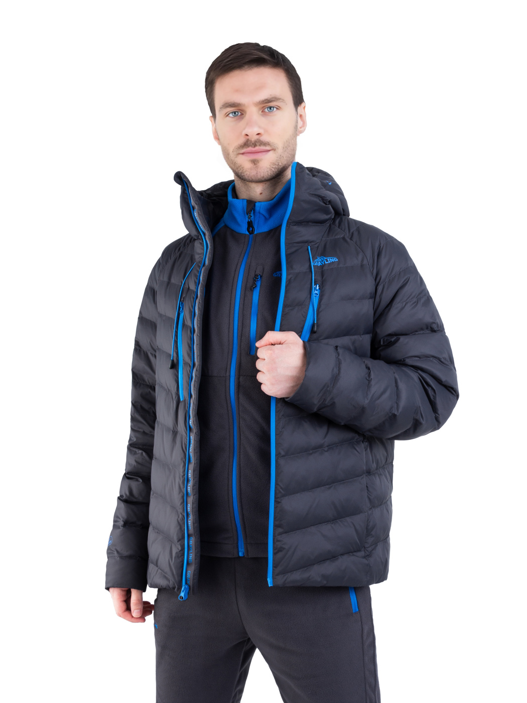 Куртка демисез.Novatex Иртыш Grayling, графит р. 52-54 рост 170-176