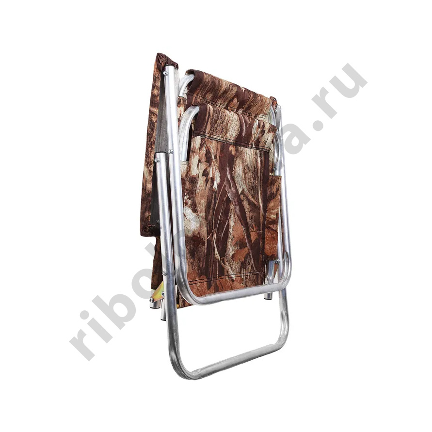 Кресло-шезлонг №2 Медведь алюмин. вес 2,2кг, ширина 51см, высота по спинке 82см, макс.нагруза 110кг