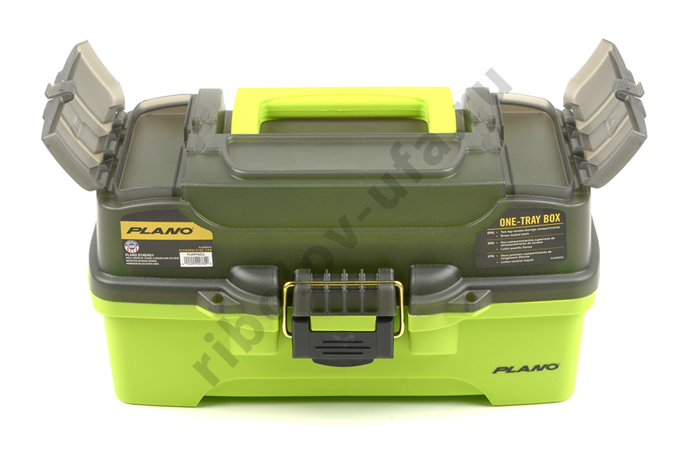 Ящик Plano 6211 однополоч, 2 боков. отсека на крышке, цв. ярко-зеленый