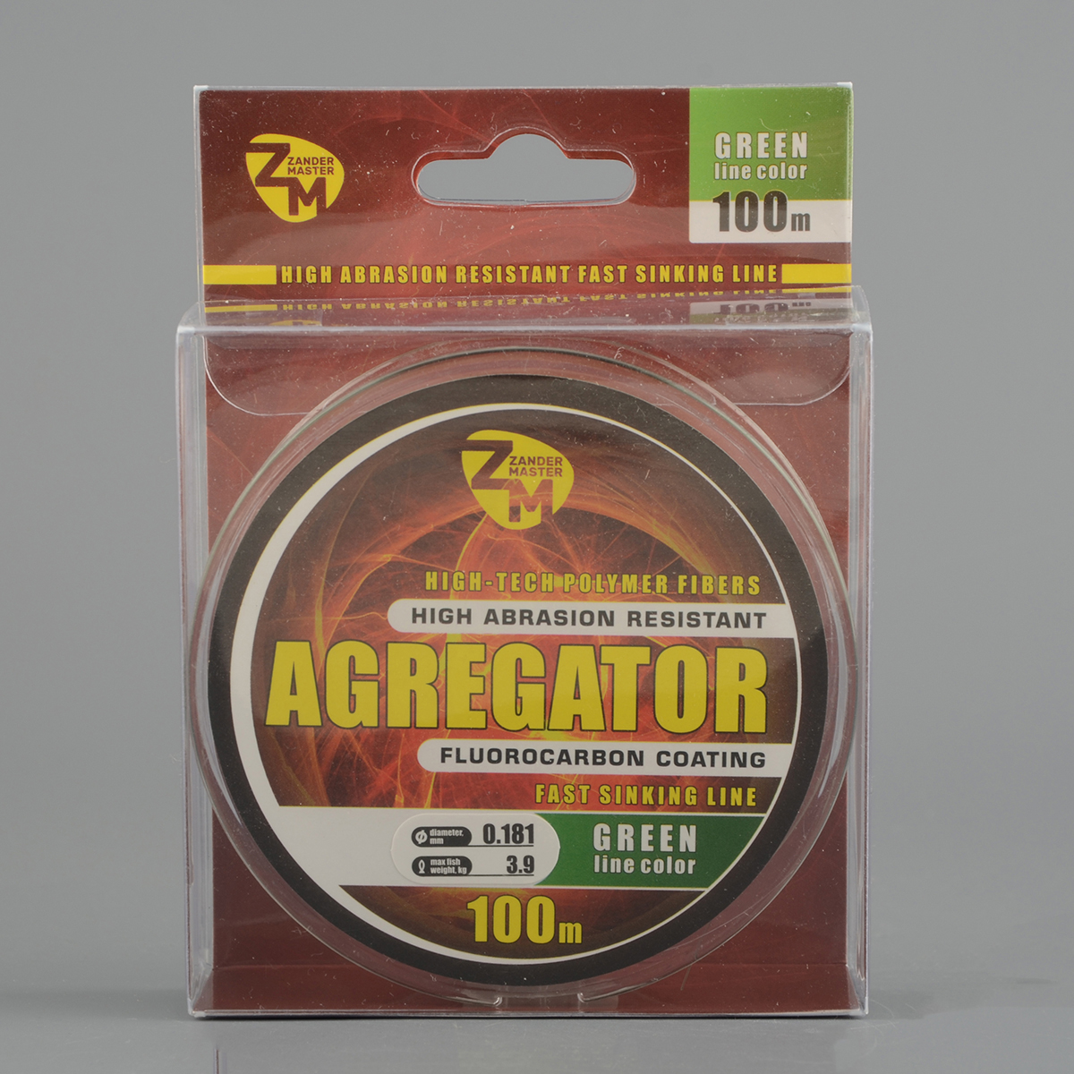 Леска Zander Master Agregator 100м зеленая 0,181