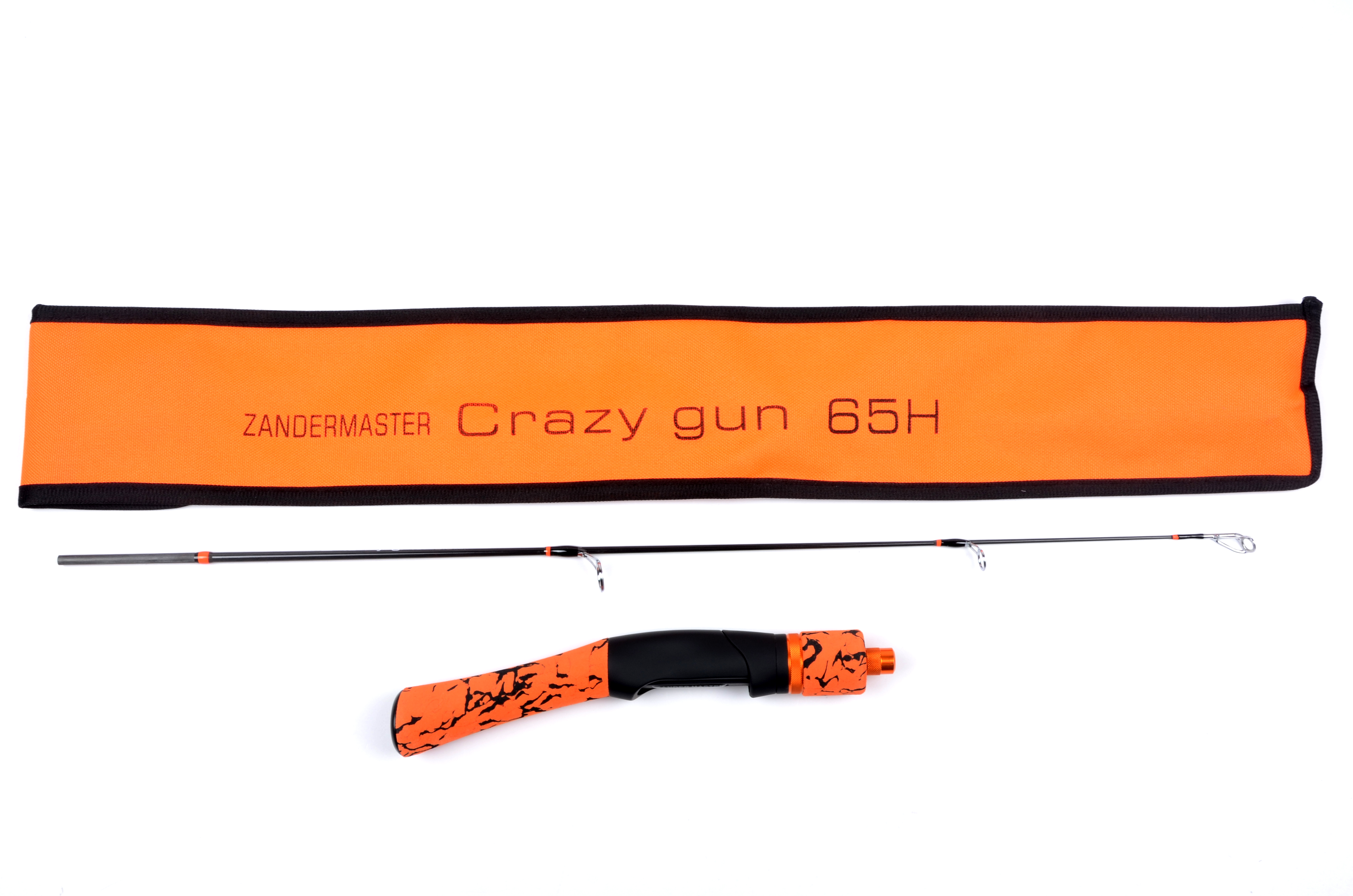 Удочка зимняя Zander Master Crazy Gun 65 H оранж