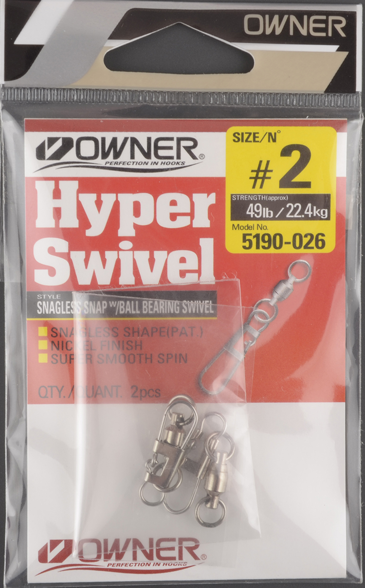 Вертлюжок с подшипником с застежкой OWNER, 52451 49lb/22.4kg