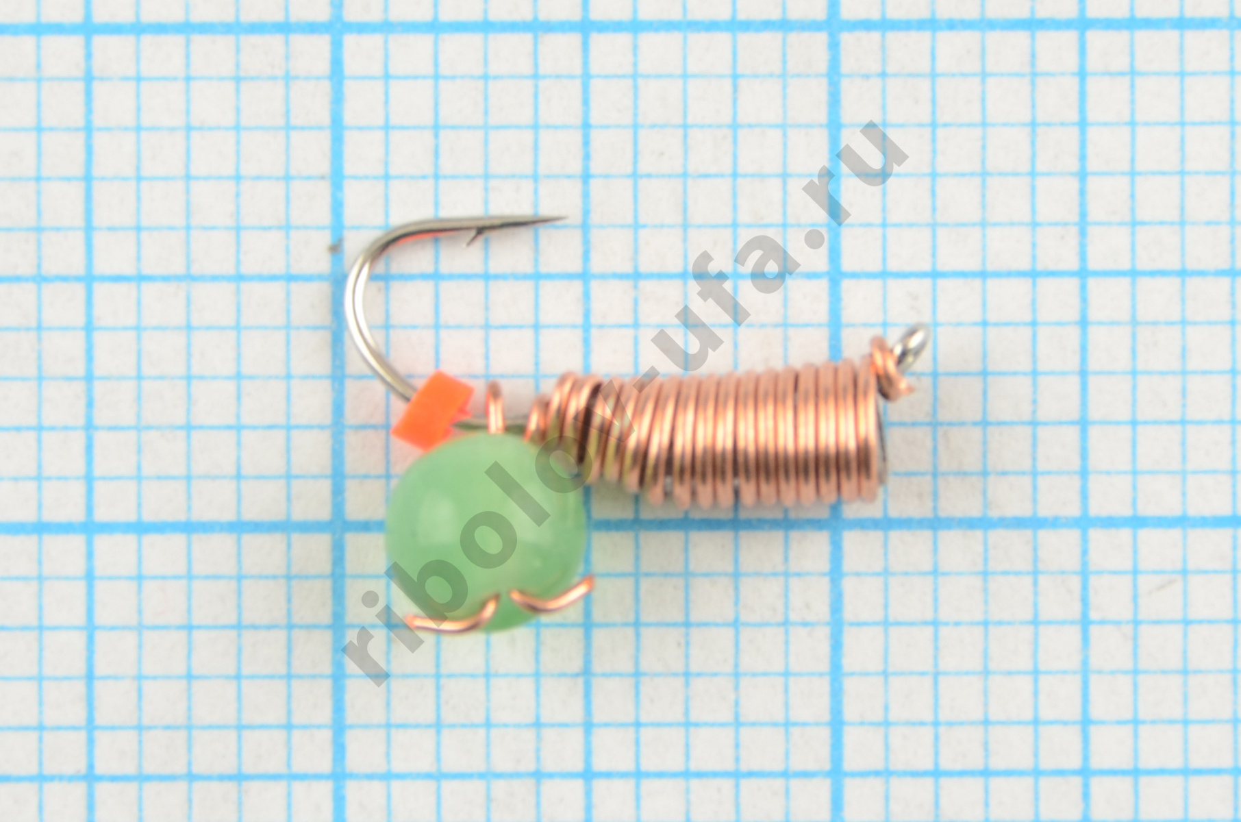 Мормышка Мир Вольфрама Ручейник с кошачьим глазом подвесной д. 2,5 мм 