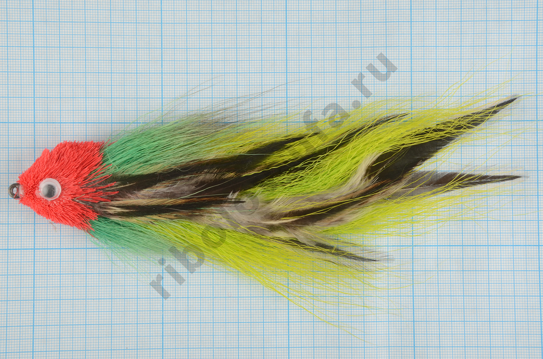 Стример Стримера НН Щука на винной пробке, таймень, кр 12/0, 200мм, Олень (бактейл), перья цв. 45